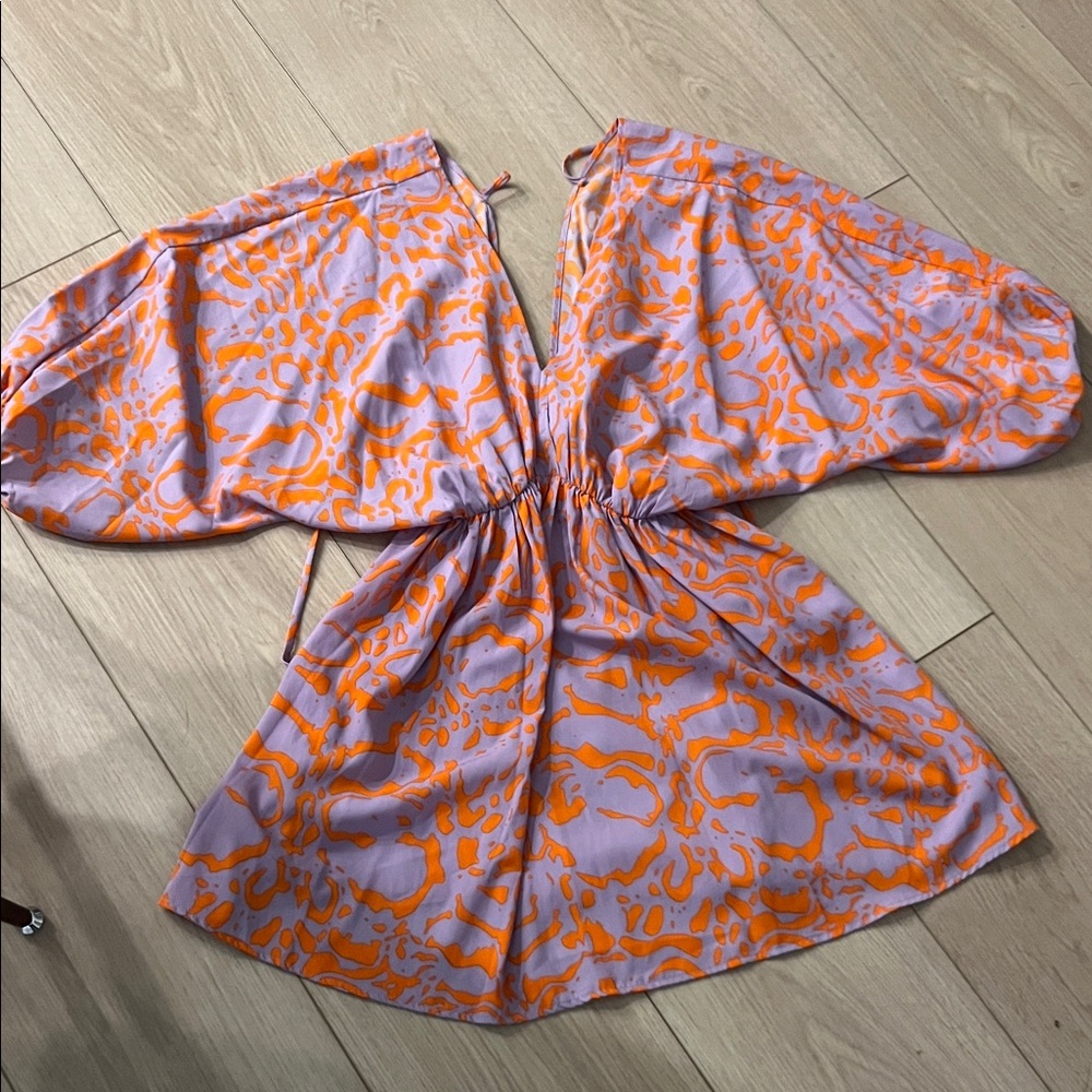 Selfie Leslie Purple and Orange Mini Dress
